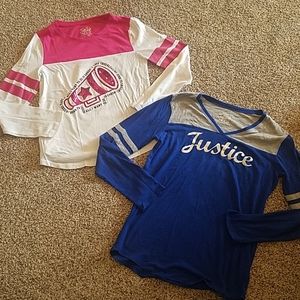 JUSTICE Brand Long Sleeve T-shirts!